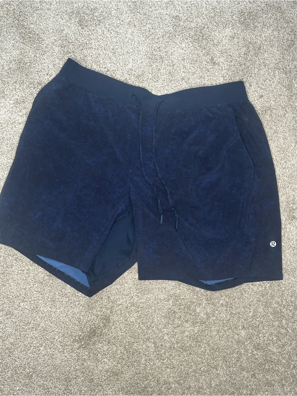 Lululemon shorts Adult XXL Blue T.H.E. Unlined Drawstring Active Gym Men’s XXL